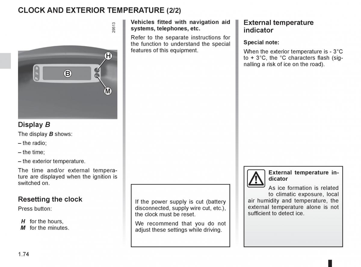 Renault Clio III 3 owners manual / page 80