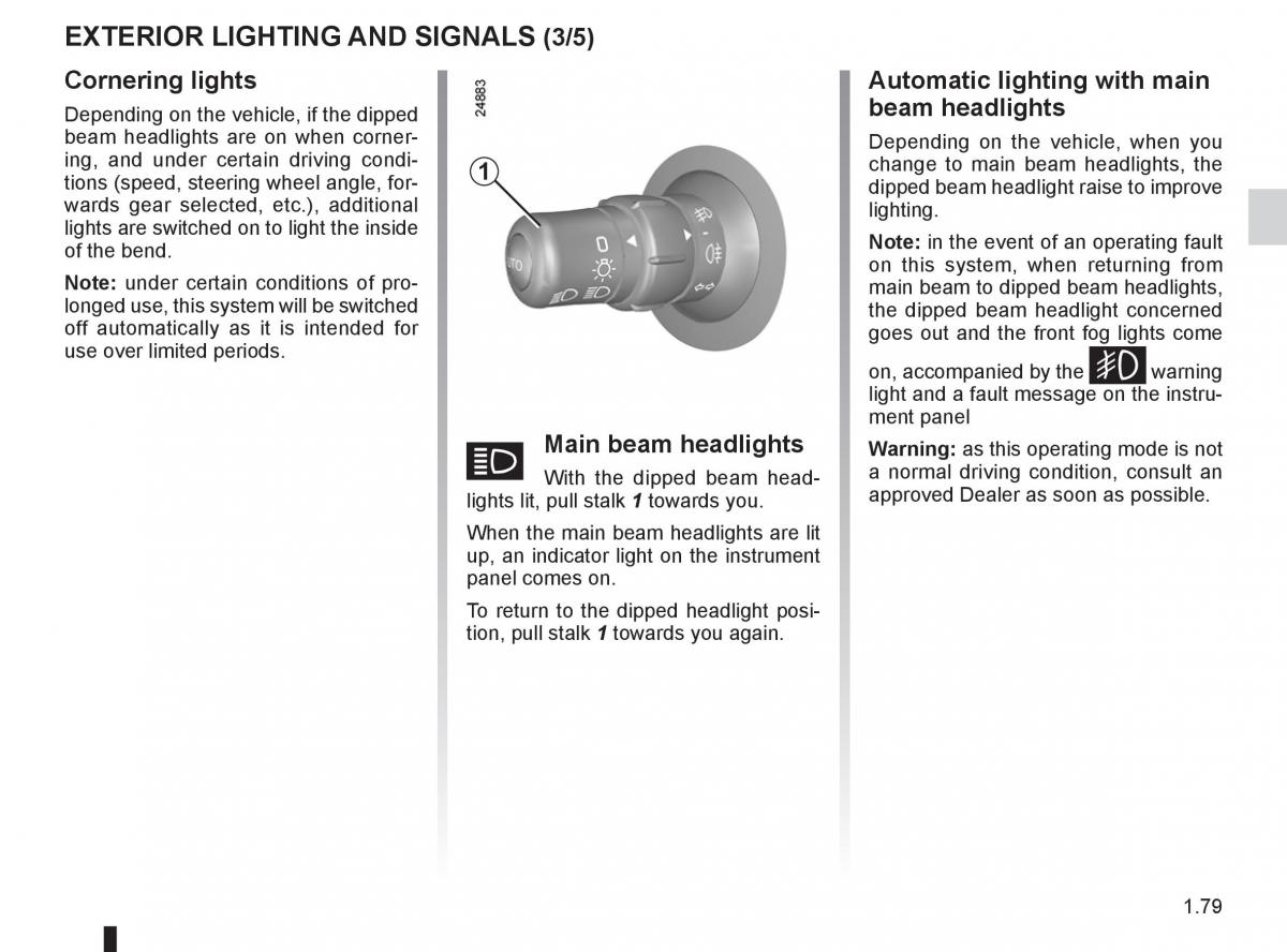 Renault Clio III 3 owners manual / page 85