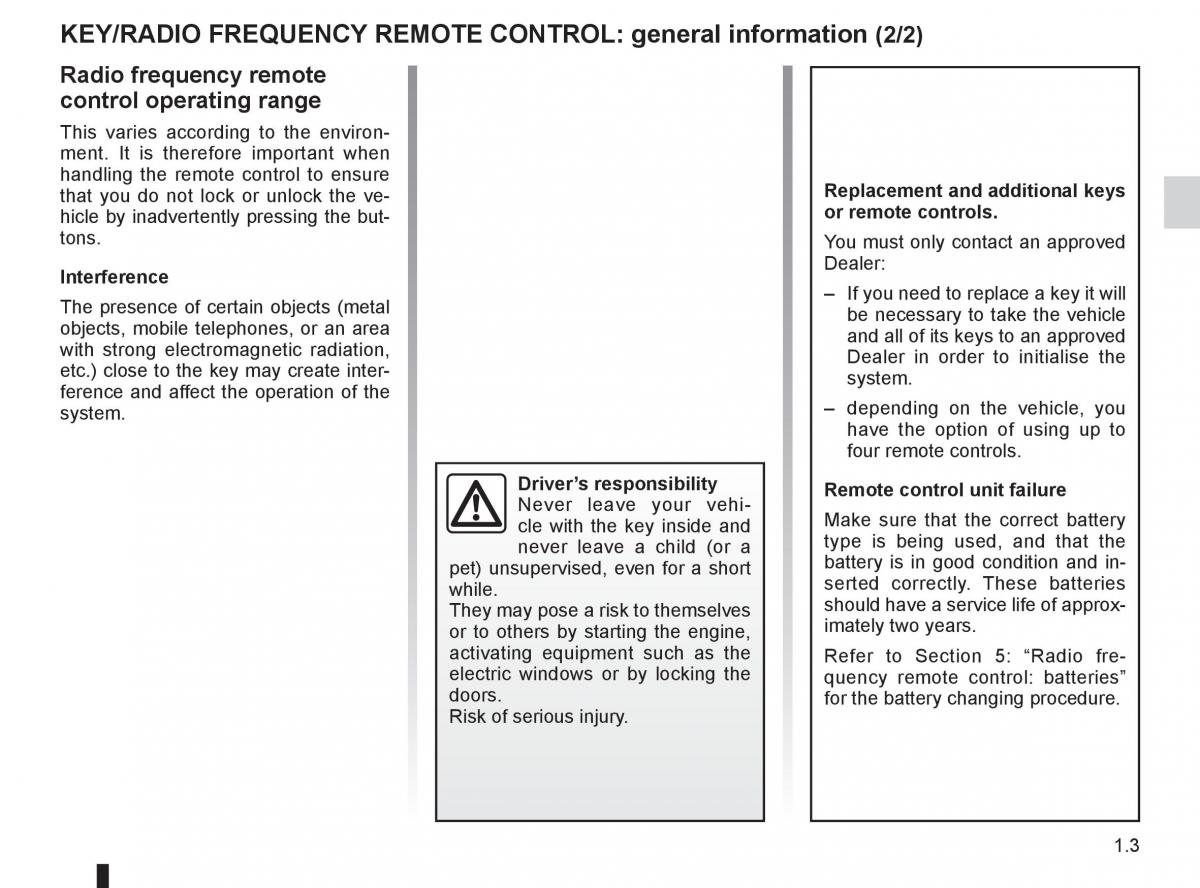 Renault Clio III 3 owners manual / page 9