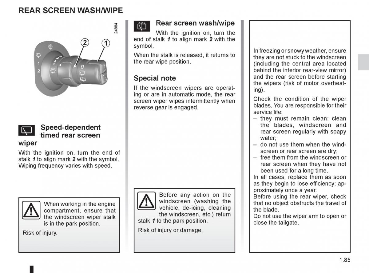 Renault Clio III 3 owners manual / page 91