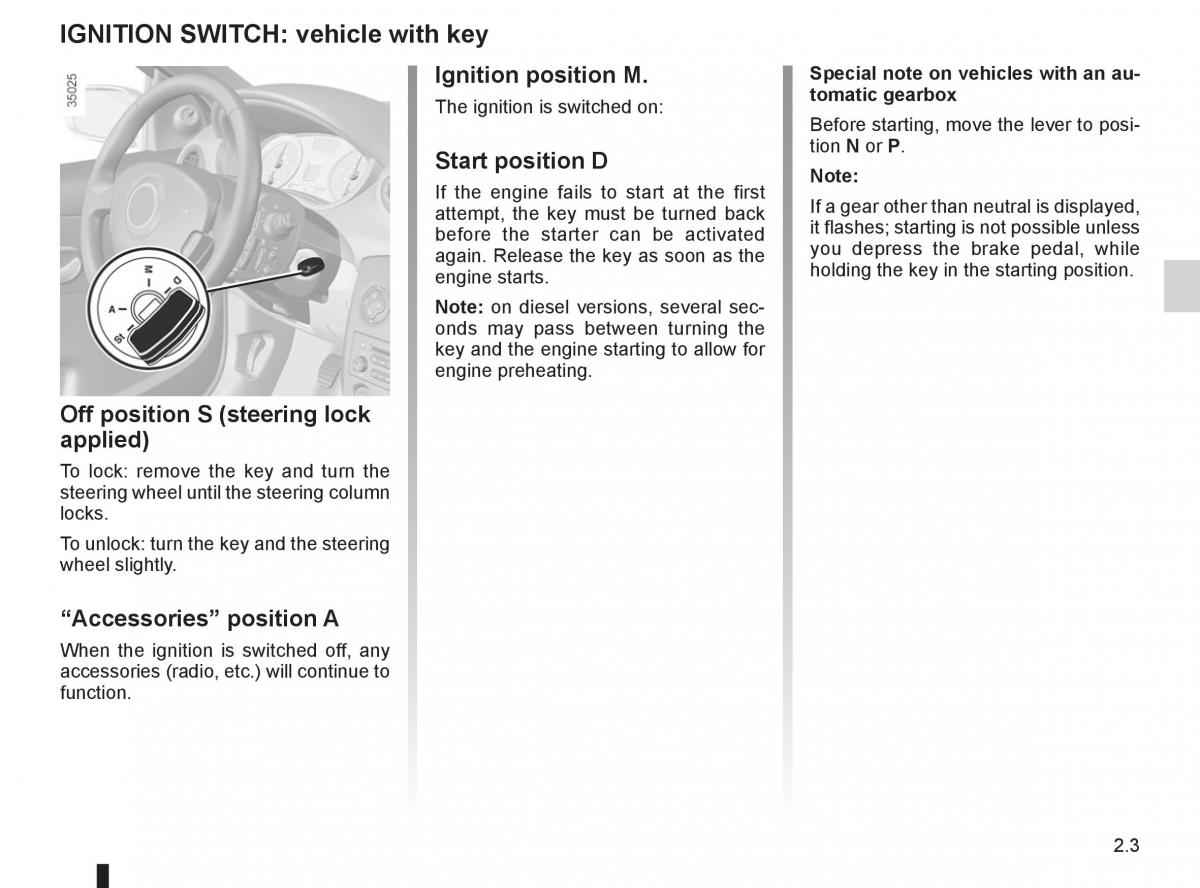 Renault Clio III 3 owners manual / page 97