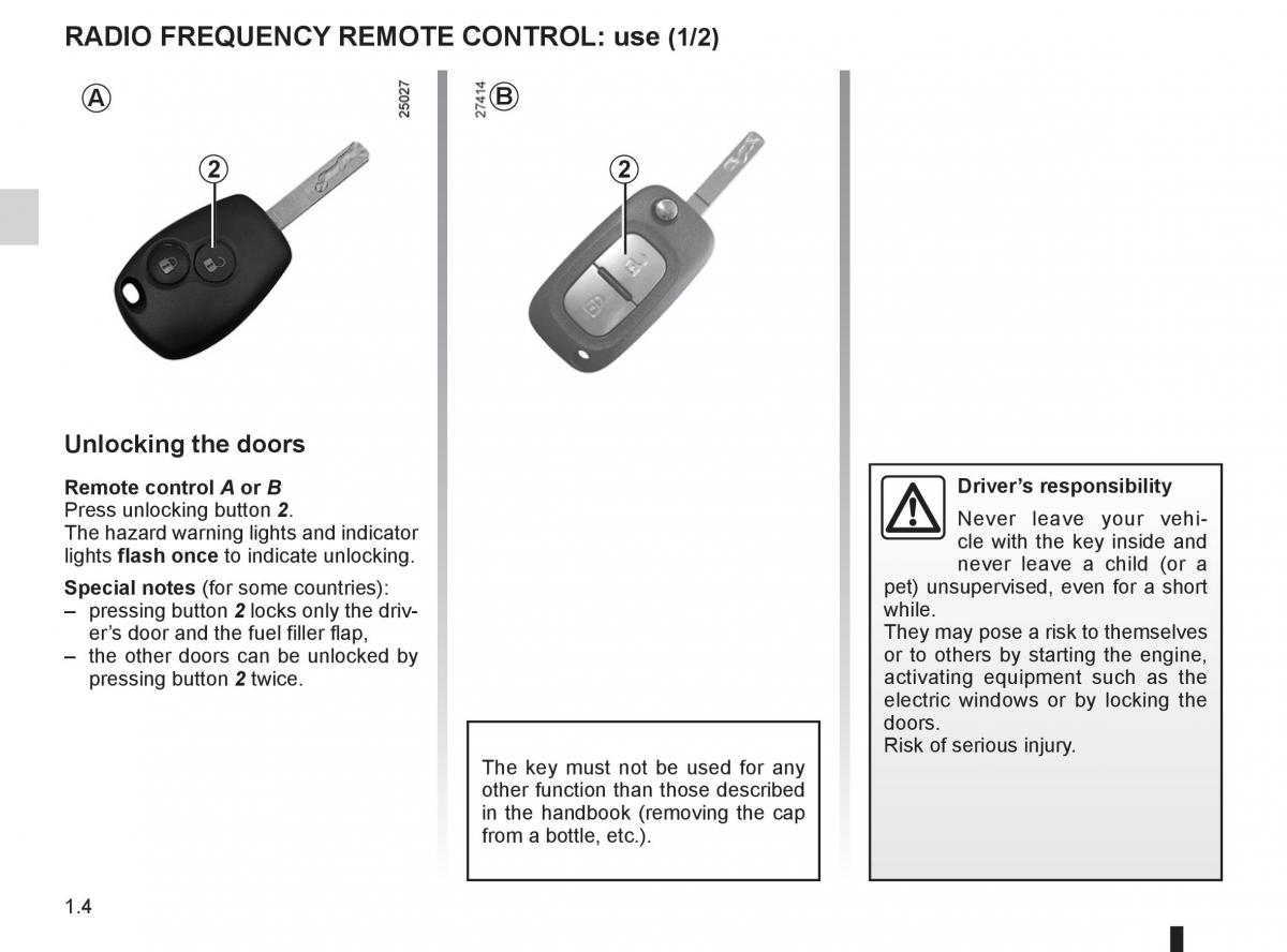 Renault Clio III 3 owners manual / page 10