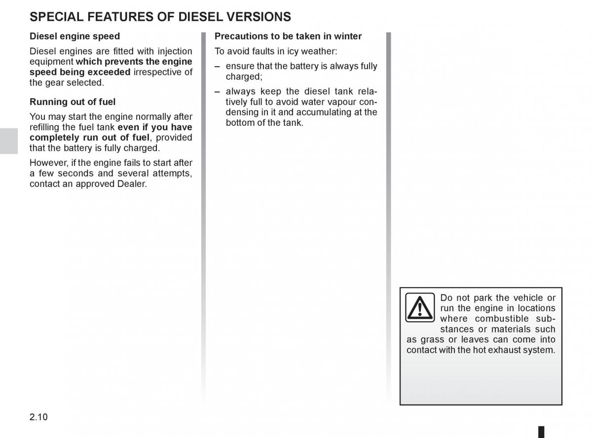 Renault Clio III 3 owners manual / page 104