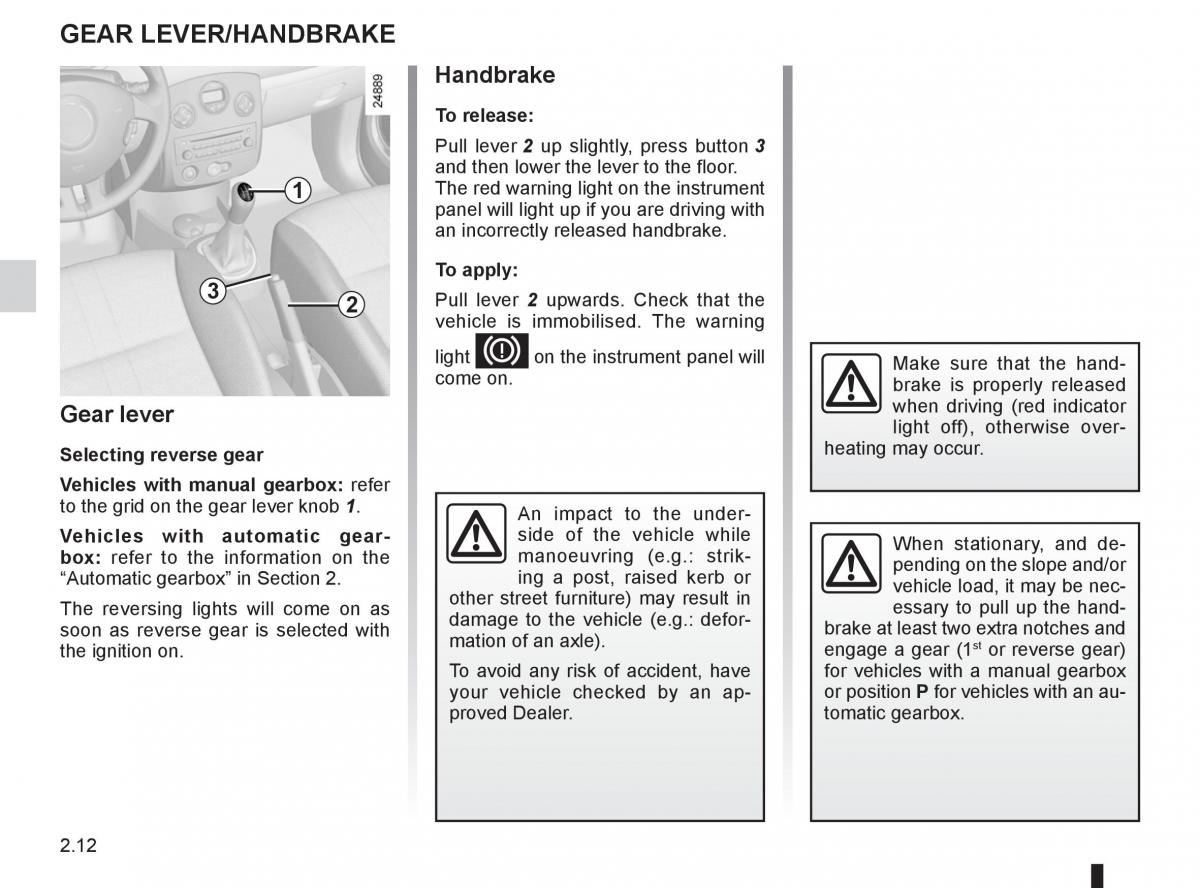 Renault Clio III 3 owners manual / page 106