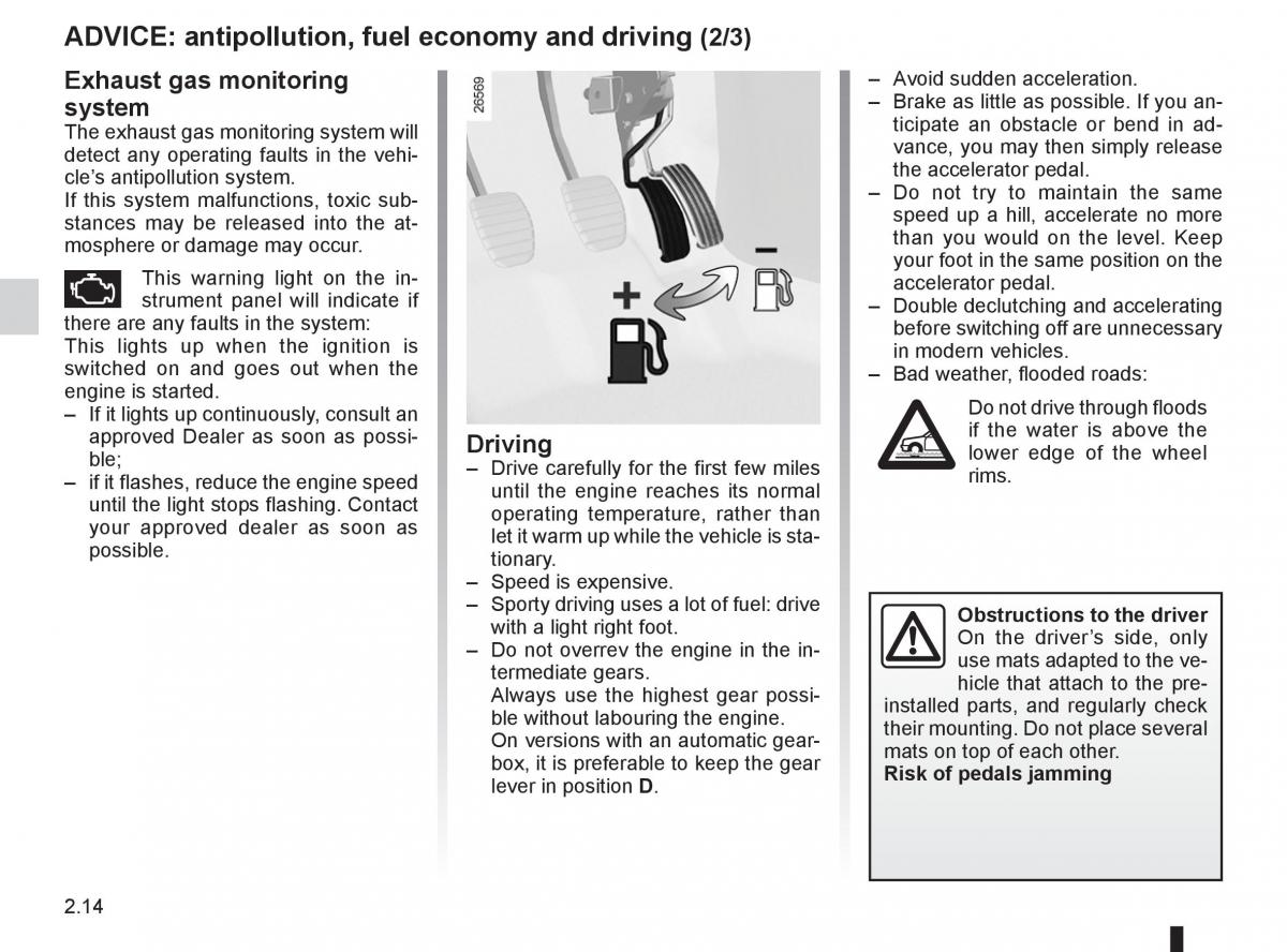 Renault Clio III 3 owners manual / page 108