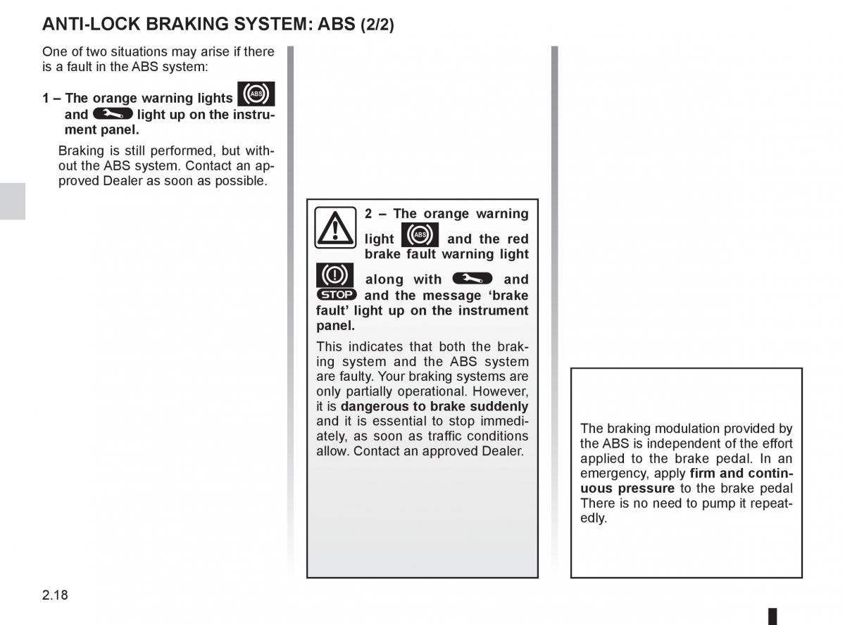 Renault Clio III 3 owners manual / page 112