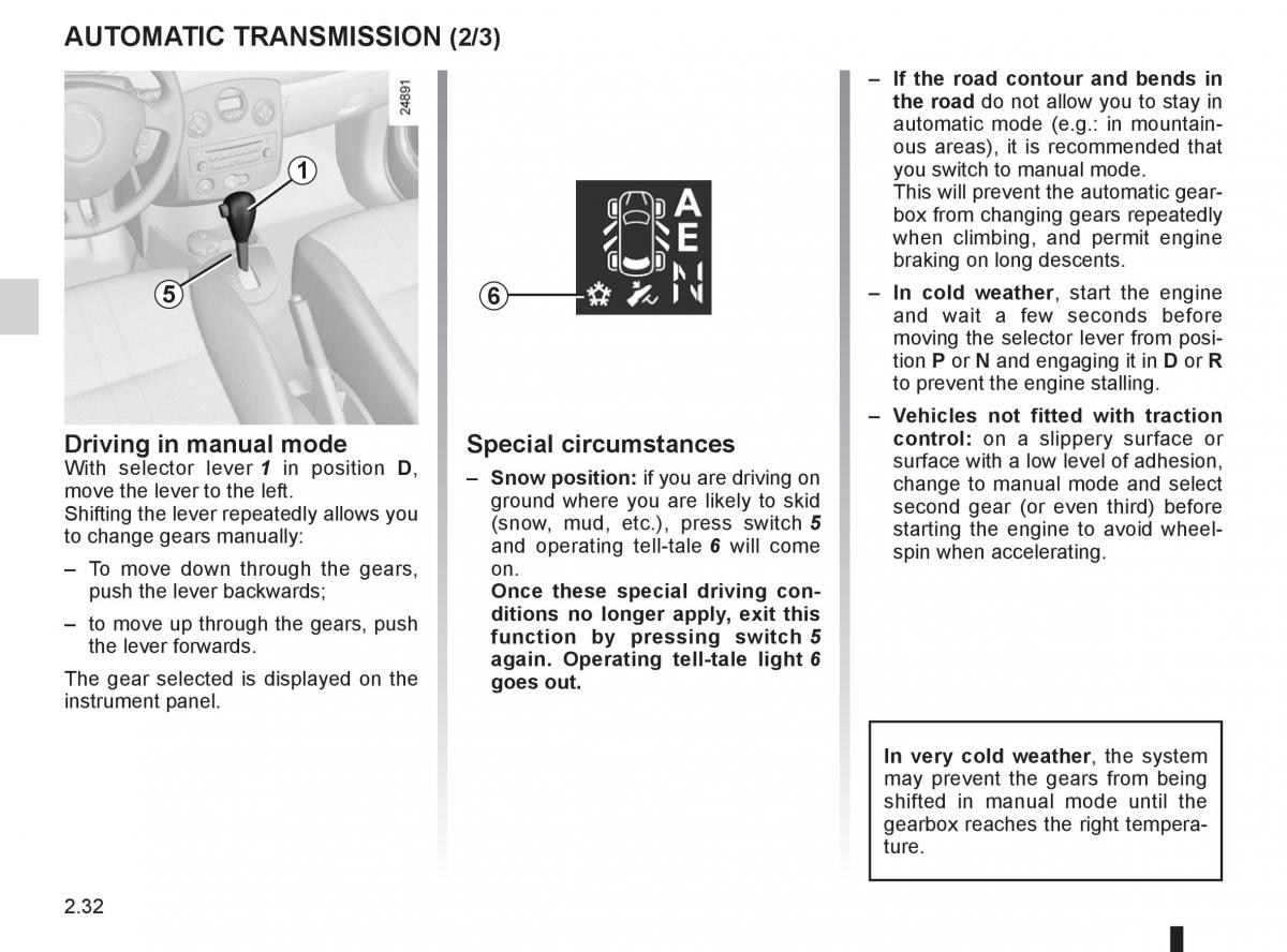 Renault Clio III 3 owners manual / page 126