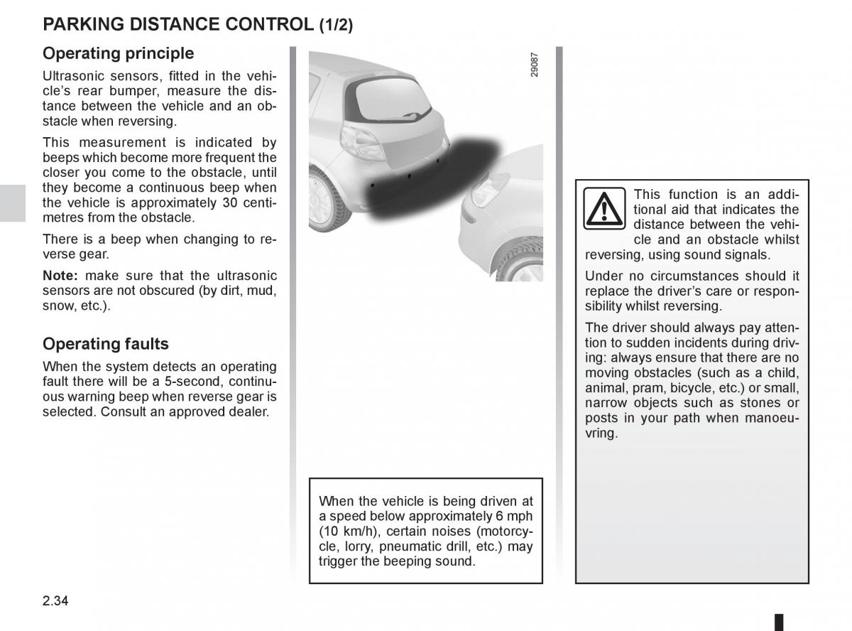 Renault Clio III 3 owners manual / page 128