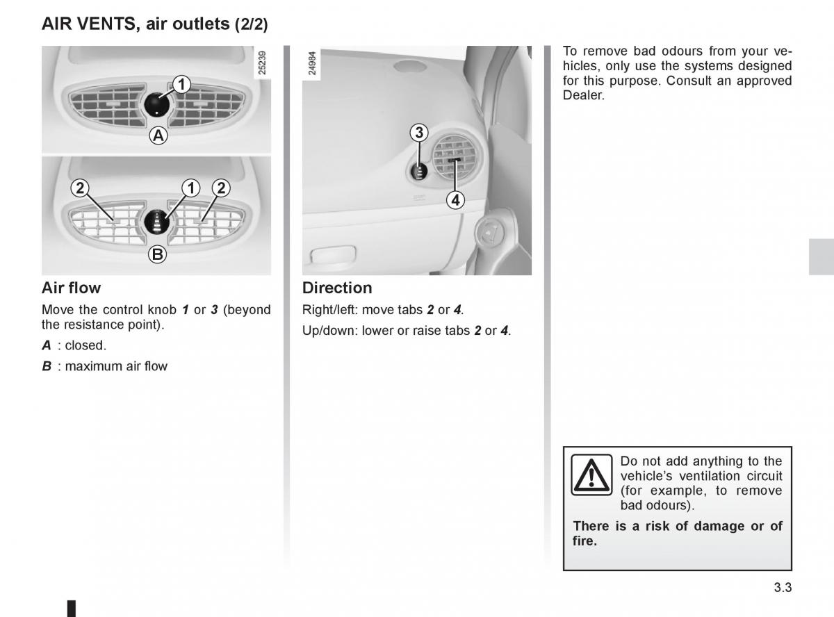 Renault Clio III 3 owners manual / page 133