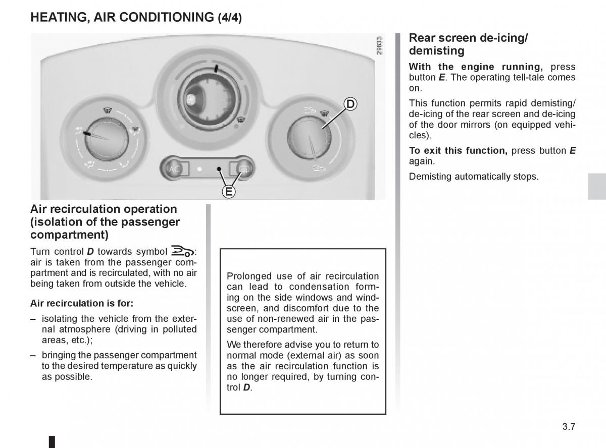 Renault Clio III 3 owners manual / page 137