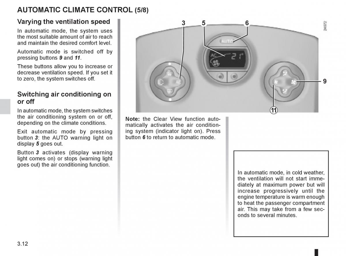 Renault Clio III 3 owners manual / page 142