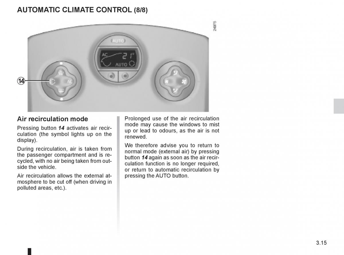 Renault Clio III 3 owners manual / page 145