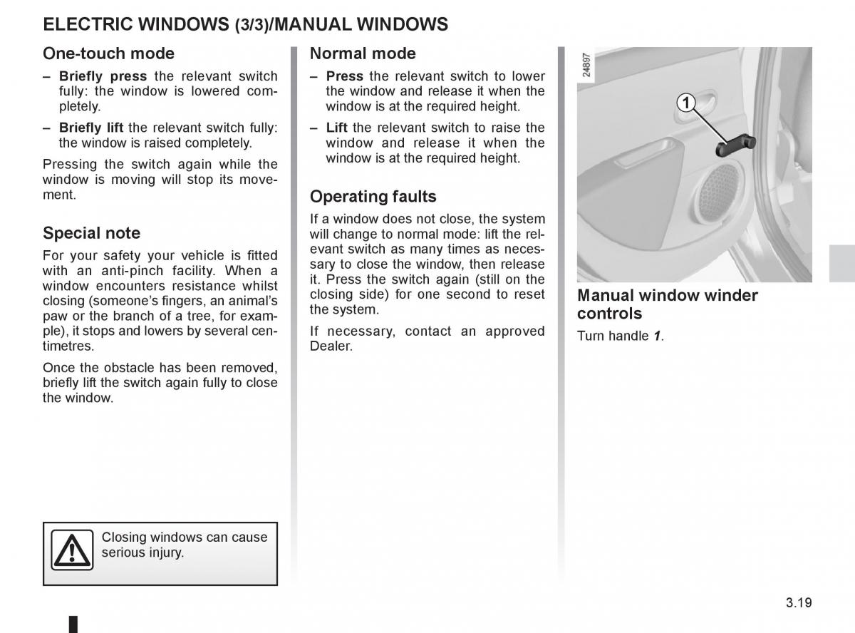 Renault Clio III 3 owners manual / page 149