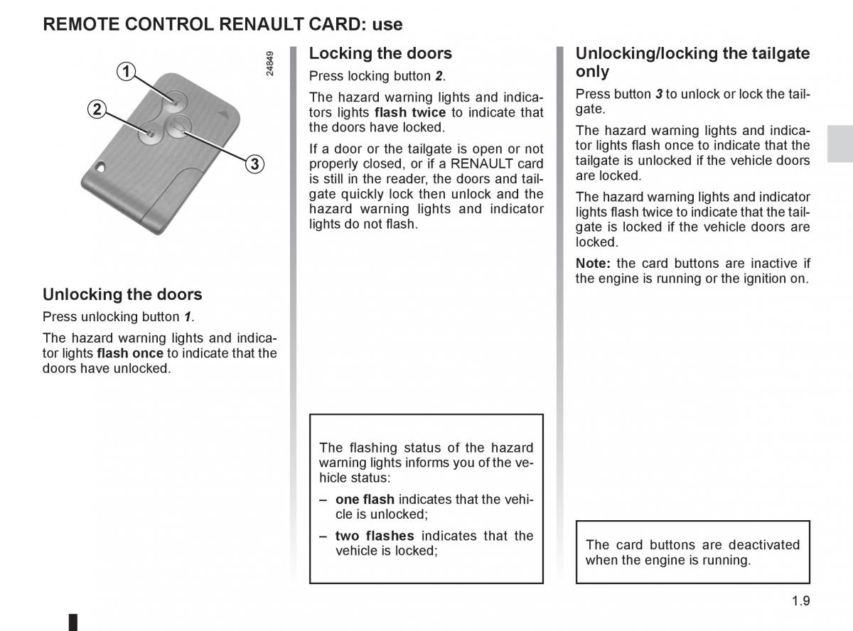 Renault Clio III 3 owners manual / page 15