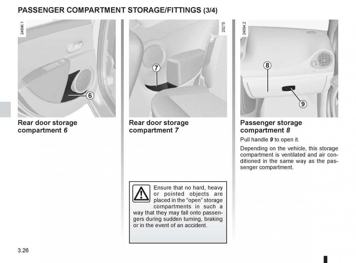 Renault Clio III 3 owners manual / page 156