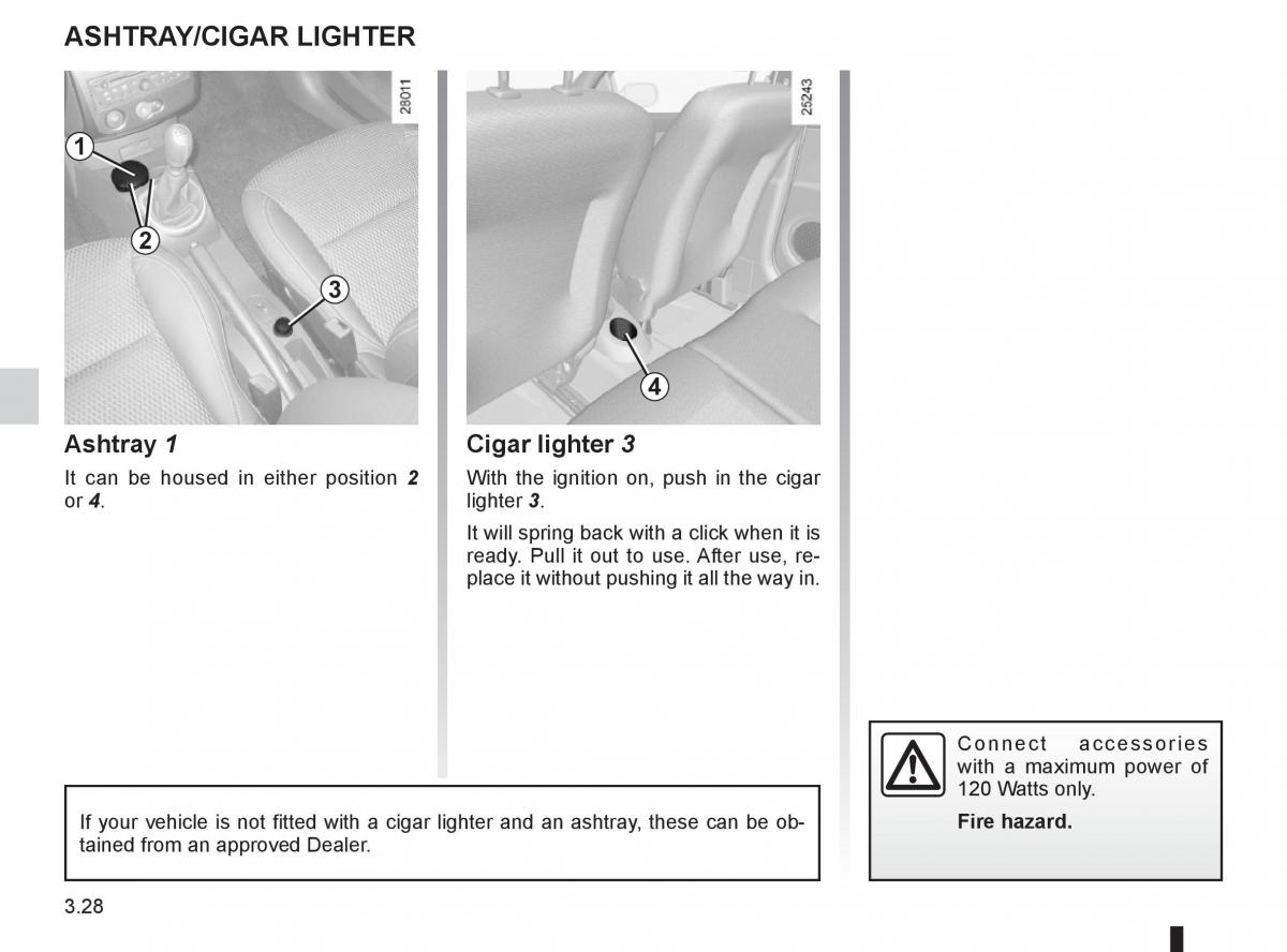 Renault Clio III 3 owners manual / page 158