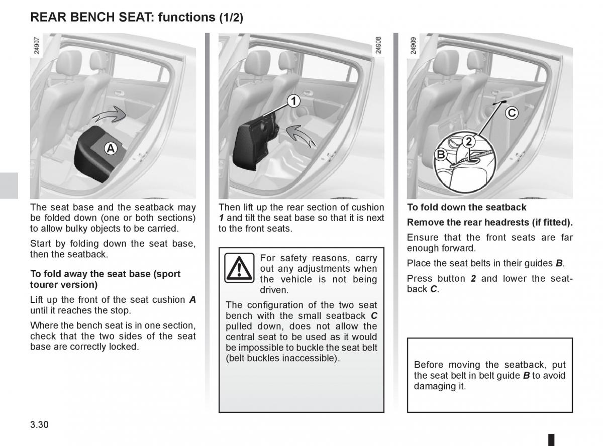 Renault Clio III 3 owners manual / page 160