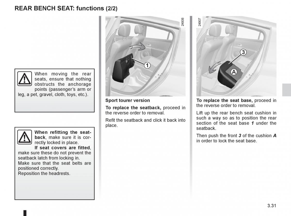 Renault Clio III 3 owners manual / page 161