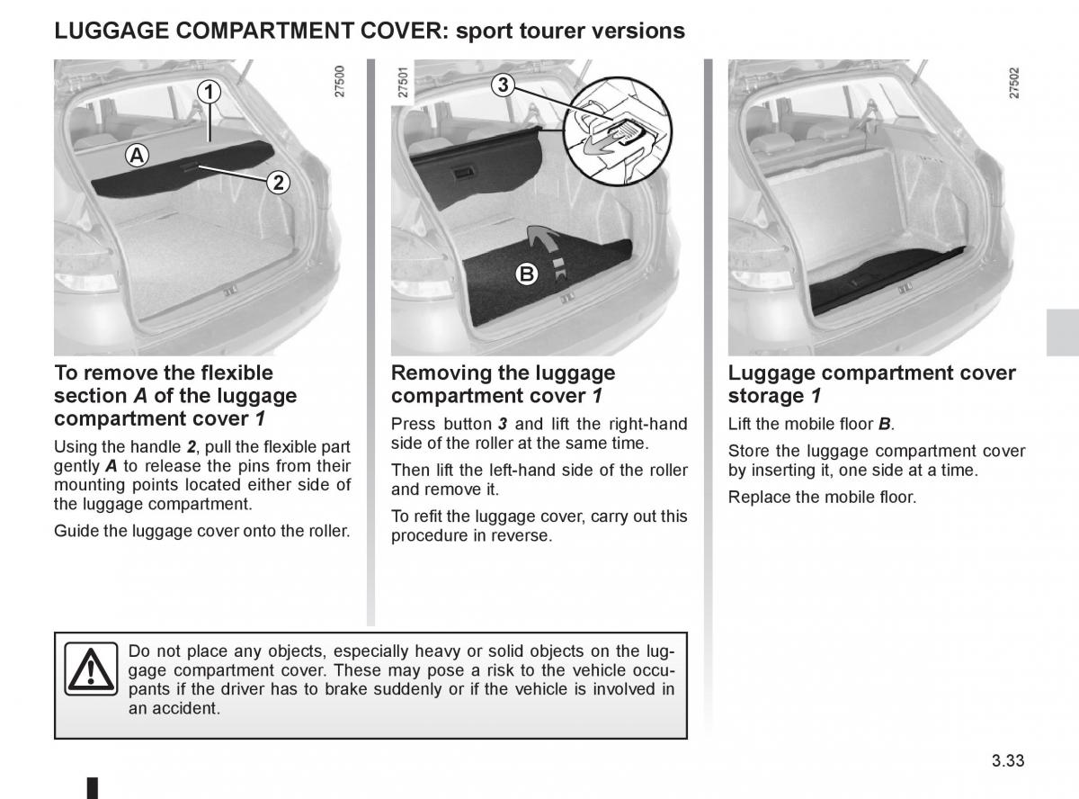 Renault Clio III 3 owners manual / page 163