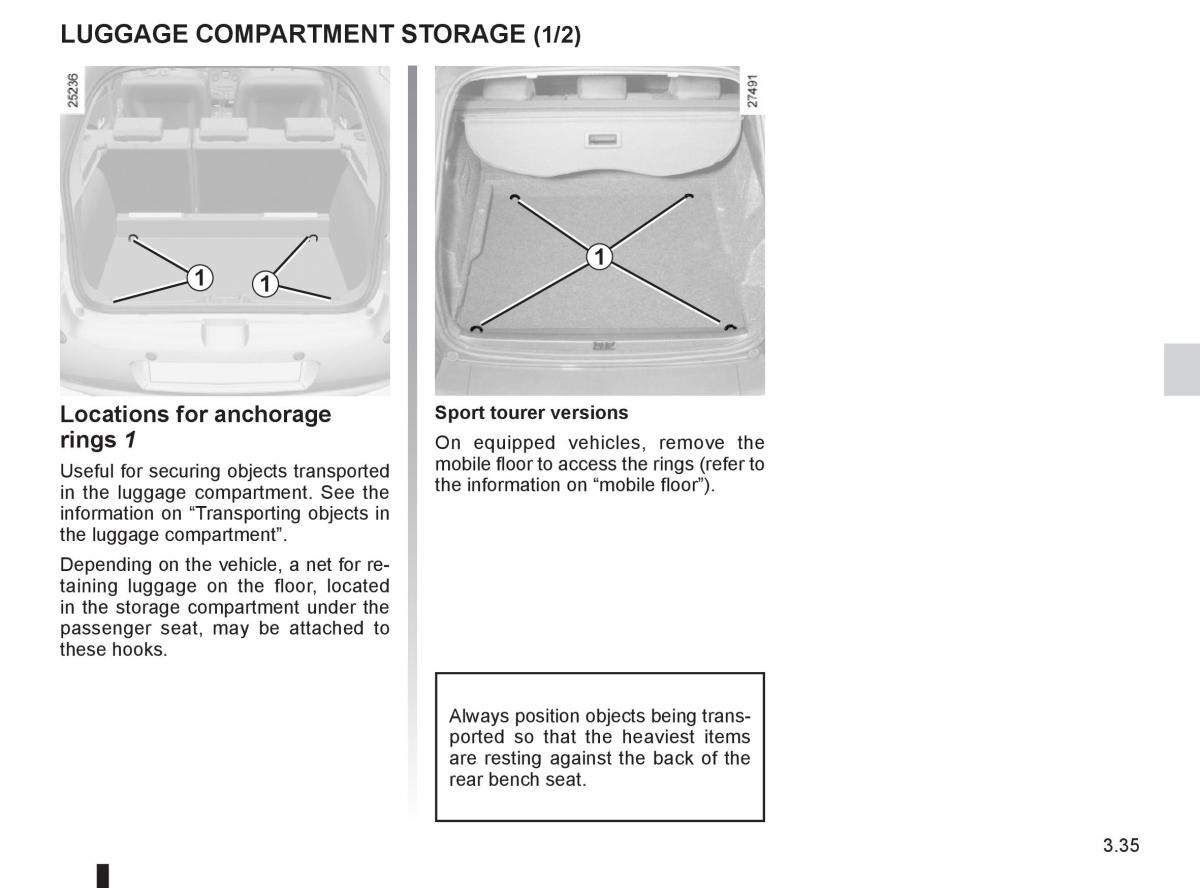 Renault Clio III 3 owners manual / page 165