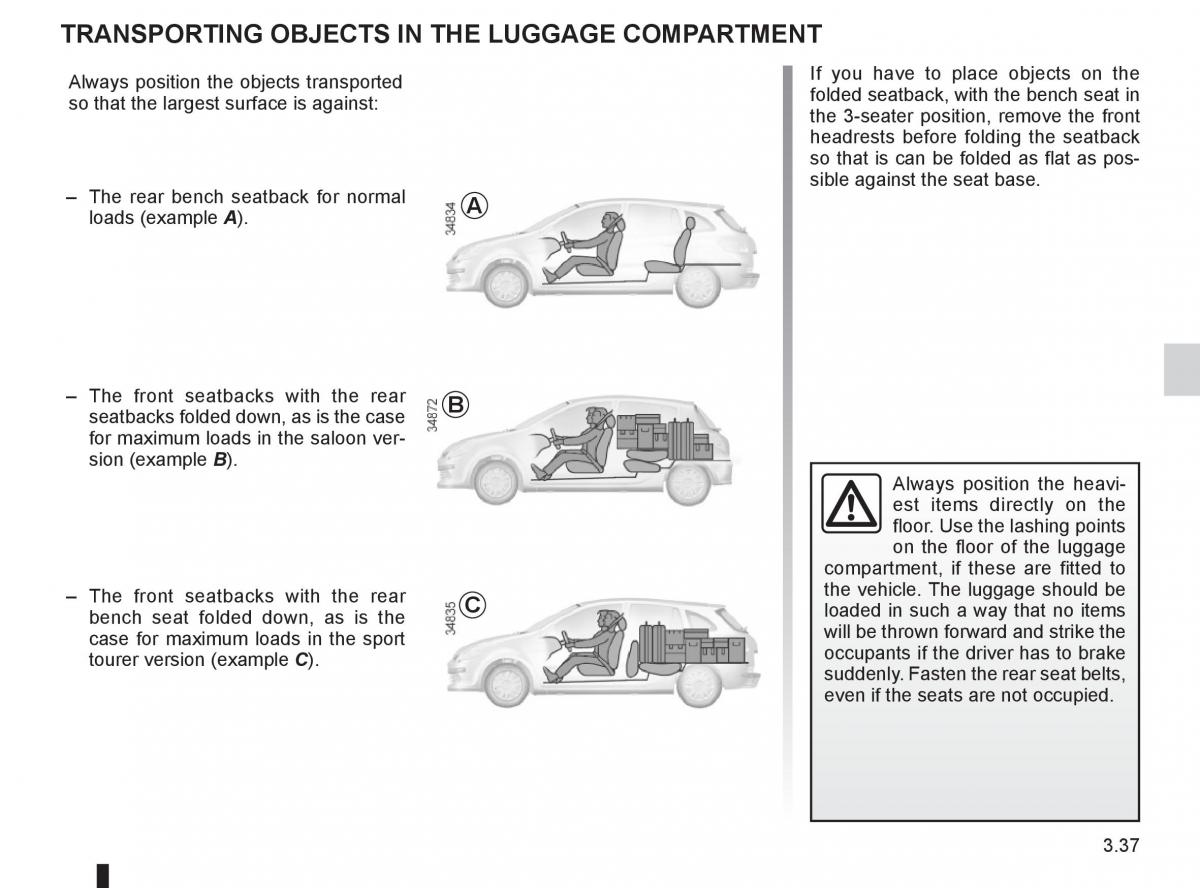 Renault Clio III 3 owners manual / page 167