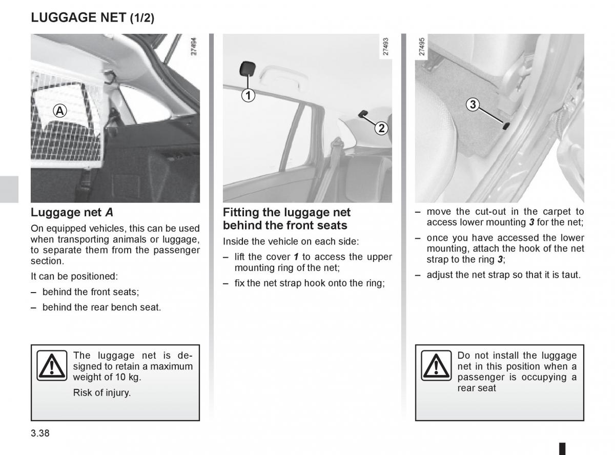 Renault Clio III 3 owners manual / page 168