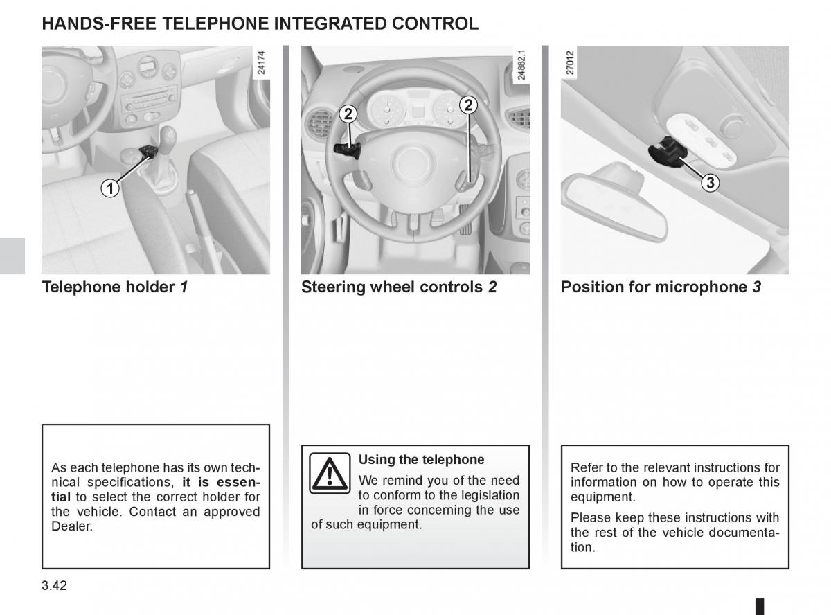 Renault Clio III 3 owners manual / page 172