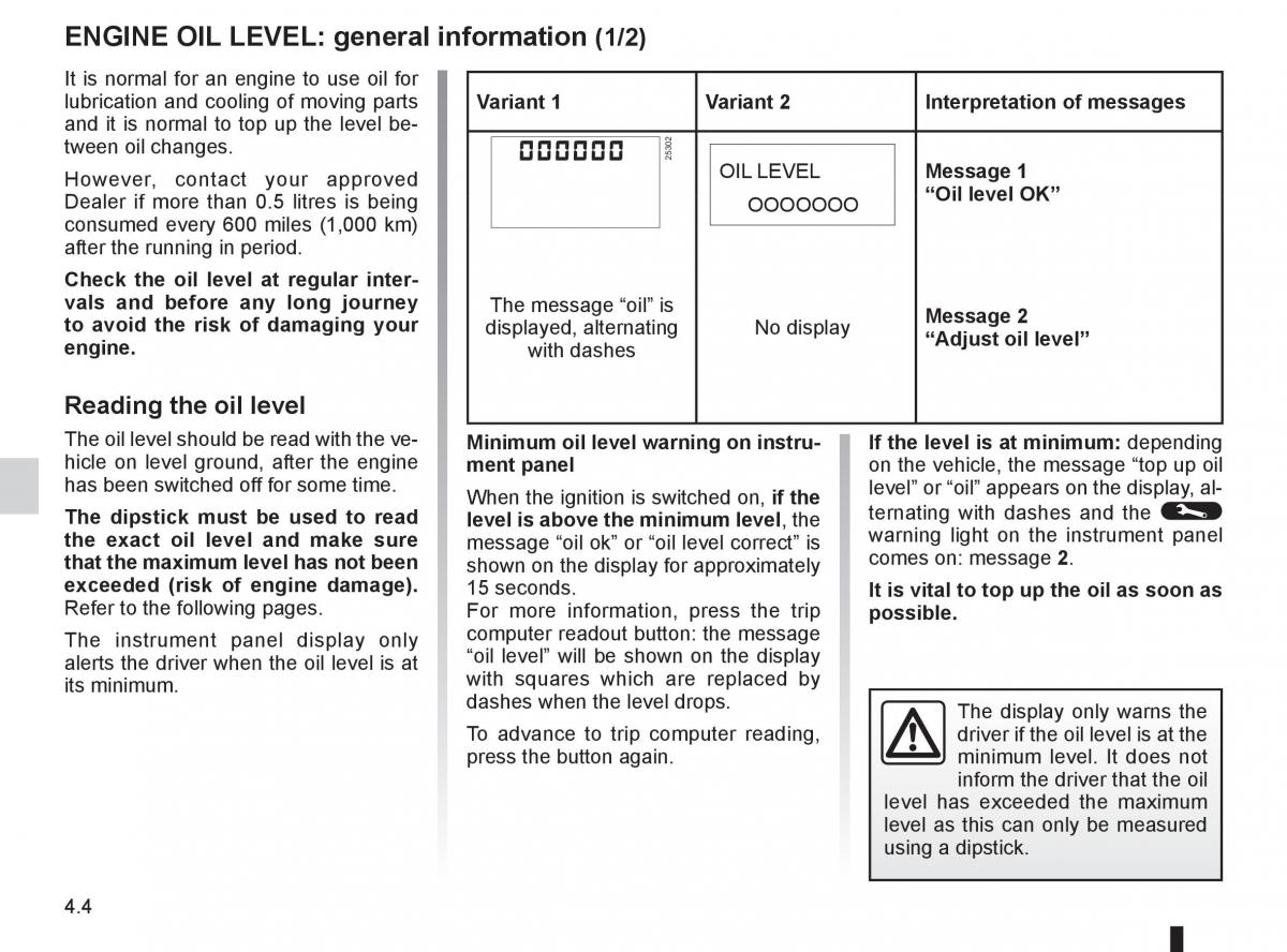 Renault Clio III 3 owners manual / page 176