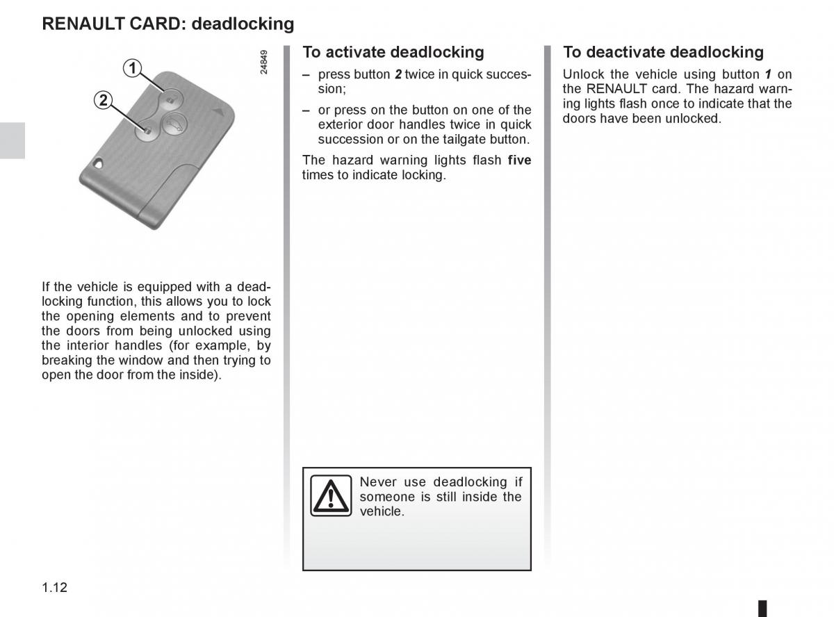 Renault Clio III 3 owners manual / page 18