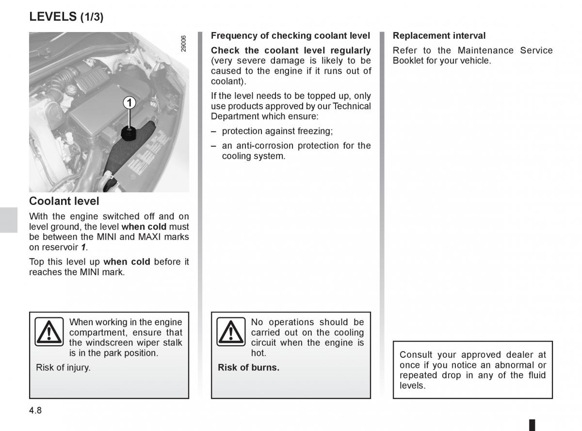 Renault Clio III 3 owners manual / page 180