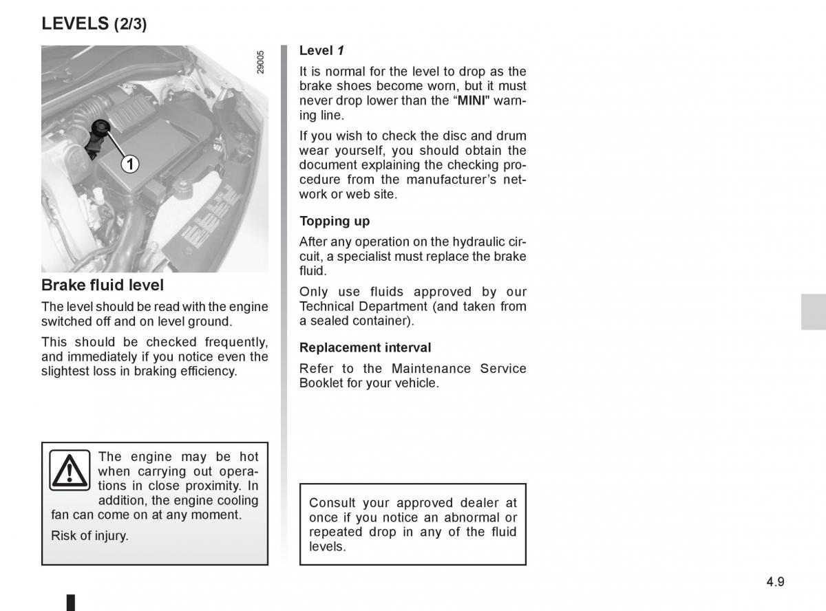 Renault Clio III 3 owners manual / page 181