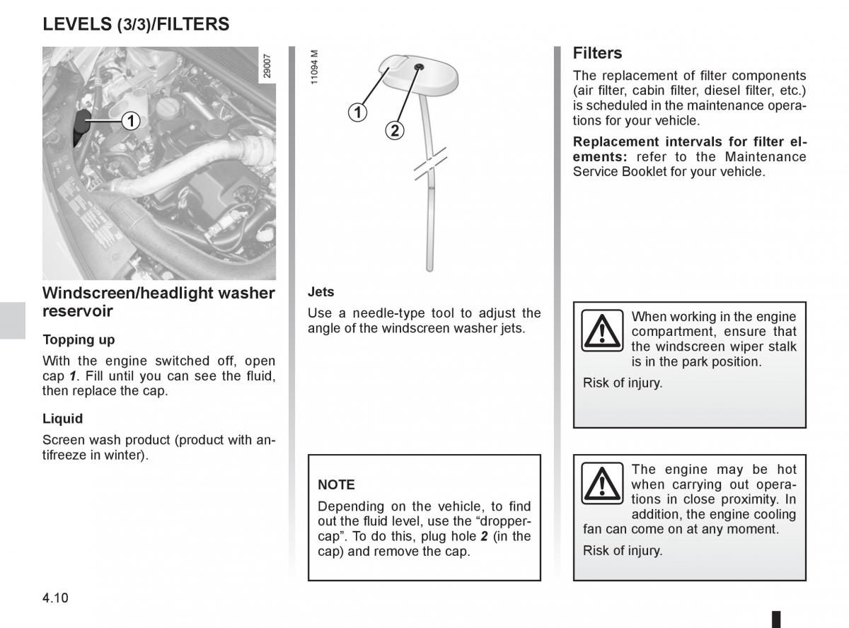 Renault Clio III 3 owners manual / page 182