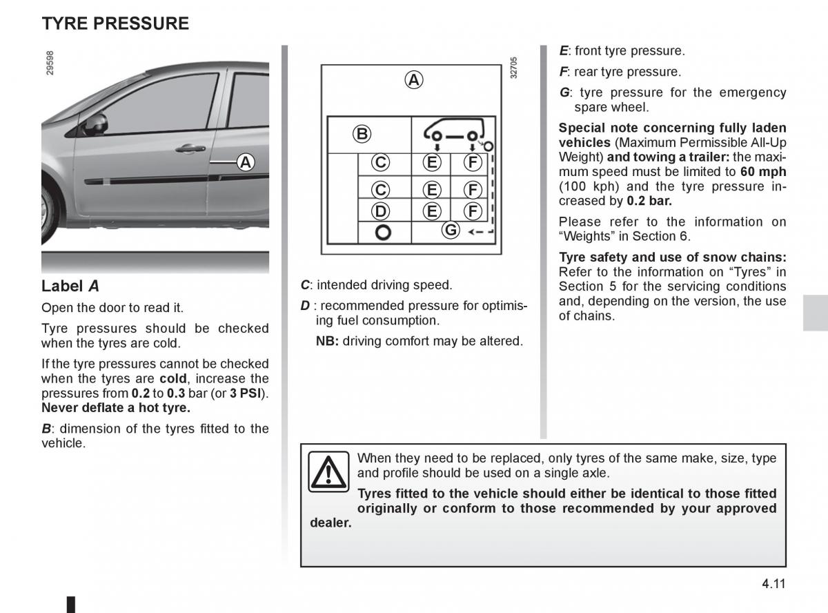 Renault Clio III 3 owners manual / page 183