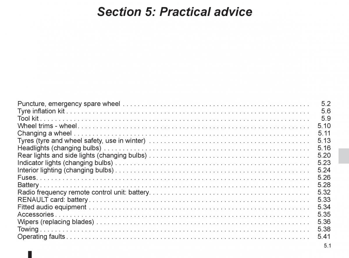 Renault Clio III 3 owners manual / page 189