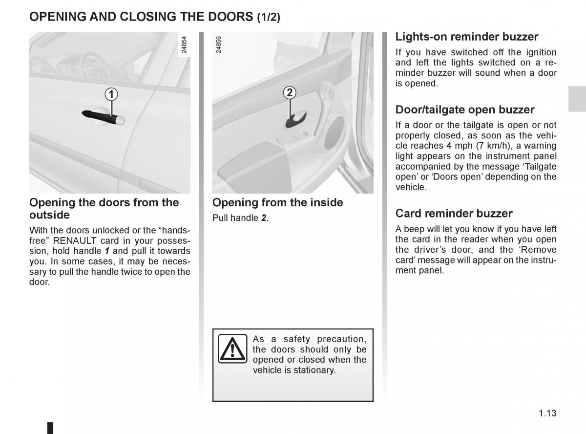 Renault Clio III 3 owners manual / page 19