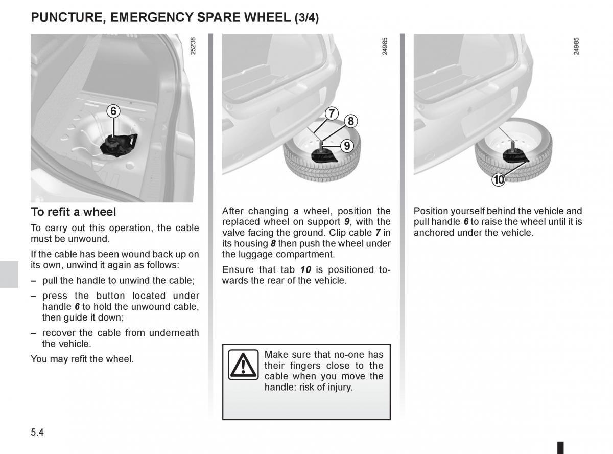 Renault Clio III 3 owners manual / page 192