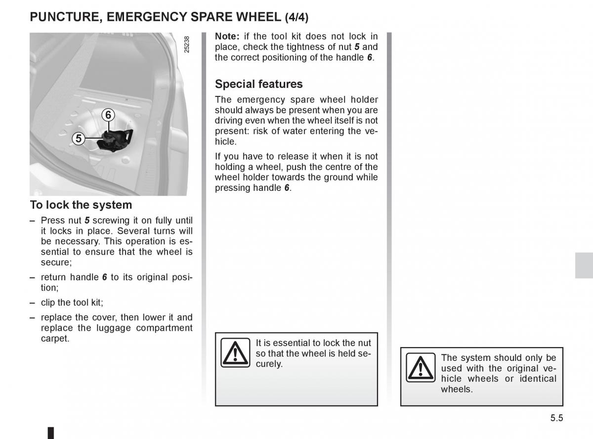 Renault Clio III 3 owners manual / page 193