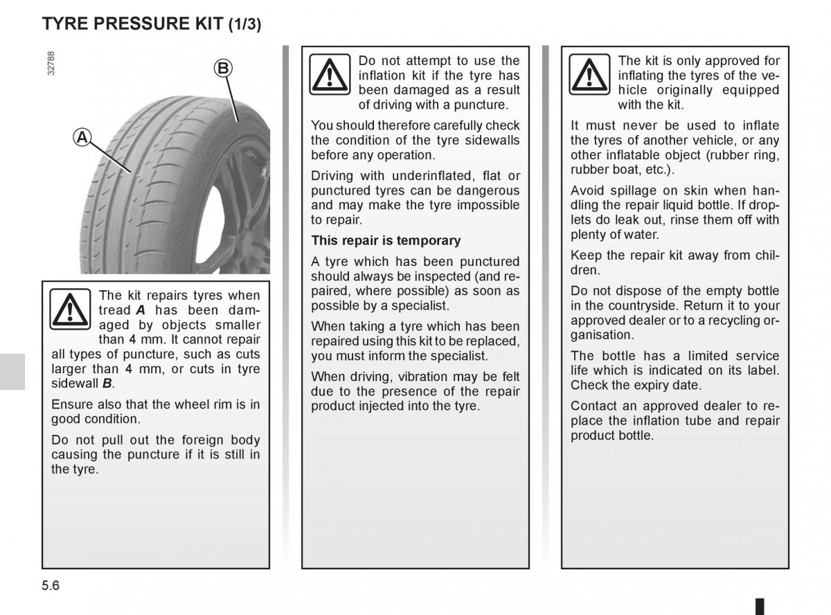 Renault Clio III 3 owners manual / page 194