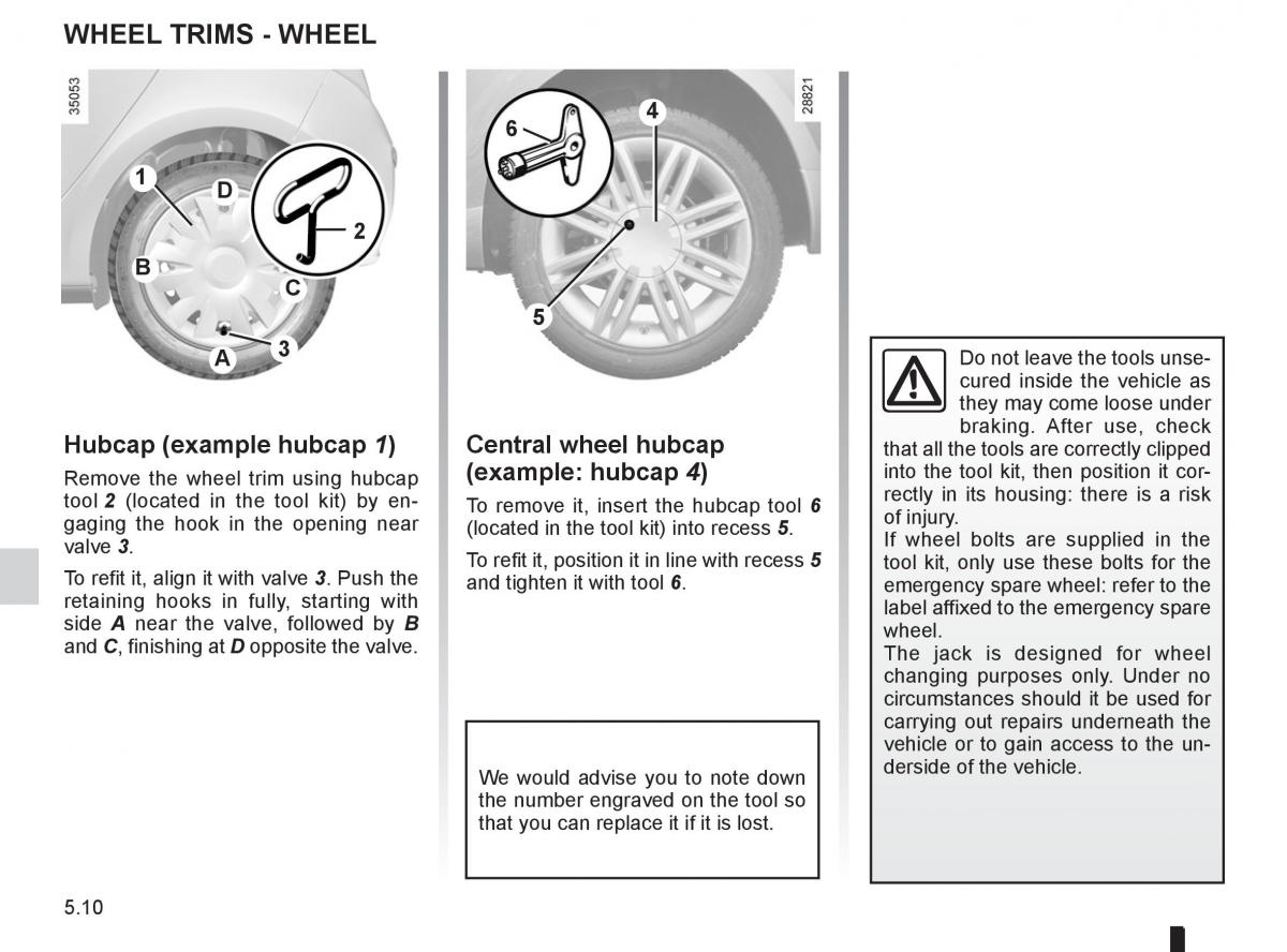 Renault Clio III 3 owners manual / page 198