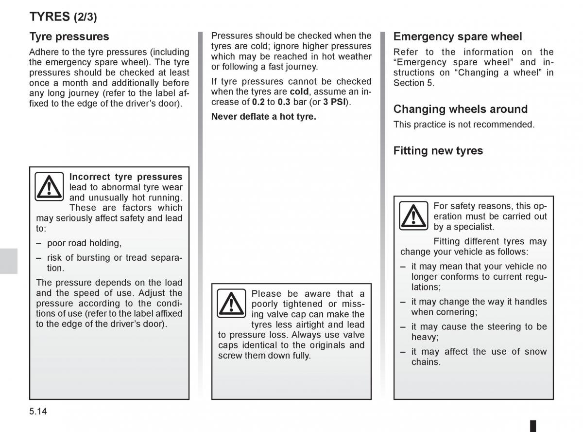 Renault Clio III 3 owners manual / page 202