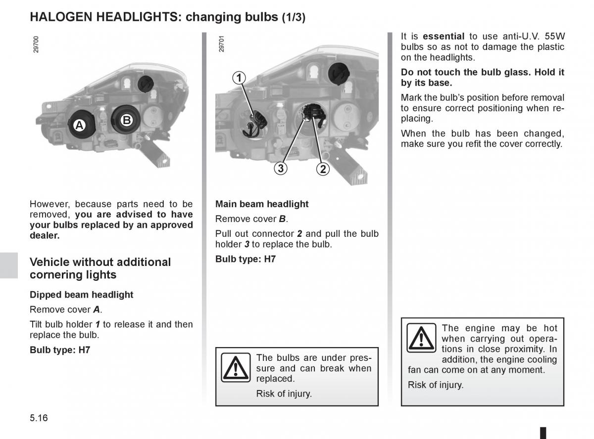 Renault Clio III 3 owners manual / page 204