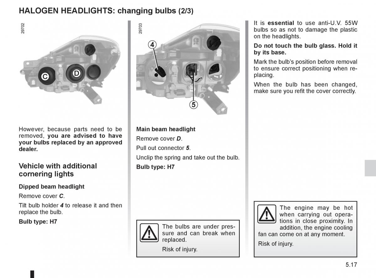 Renault Clio III 3 owners manual / page 205