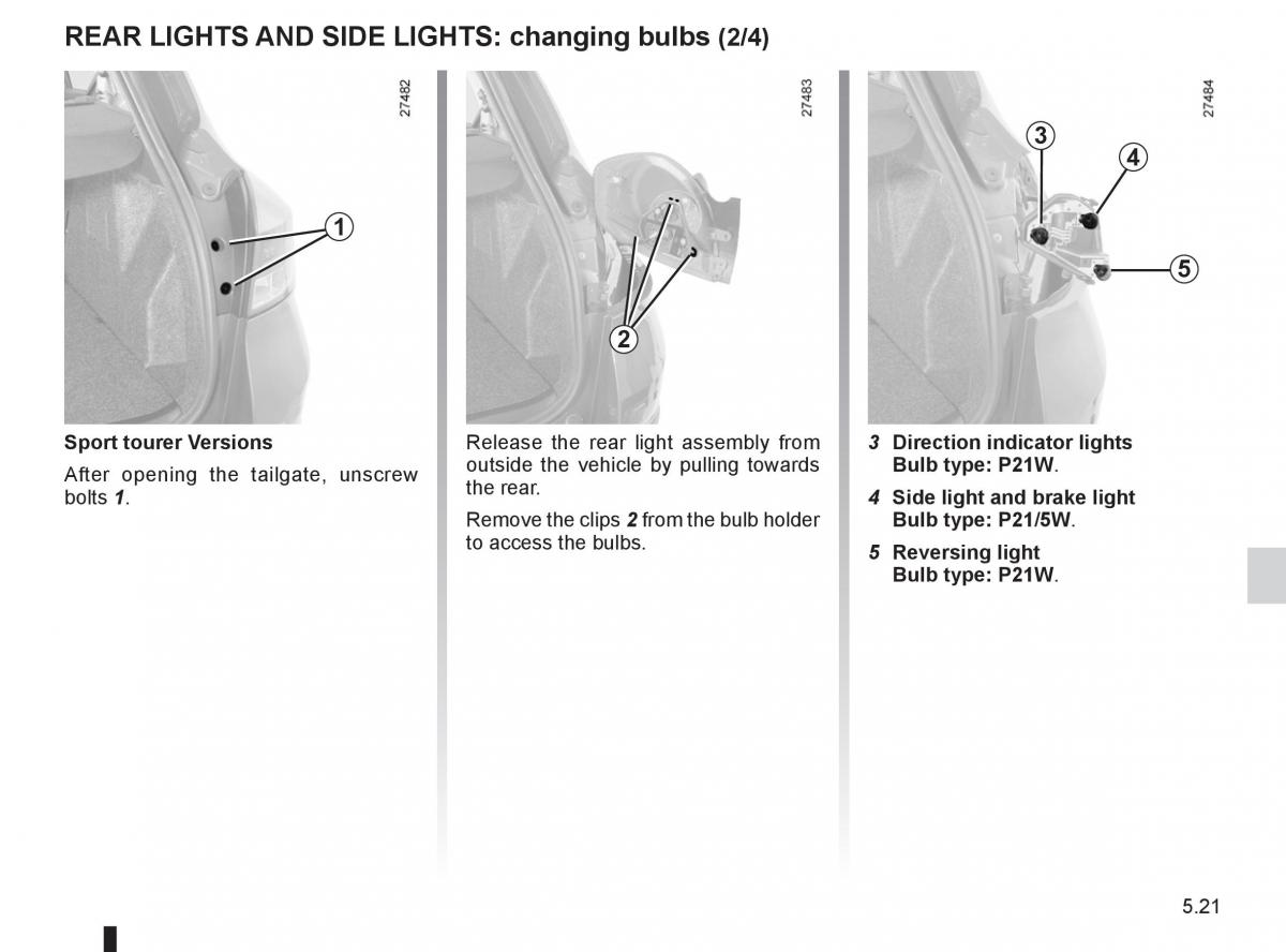 Renault Clio III 3 owners manual / page 209