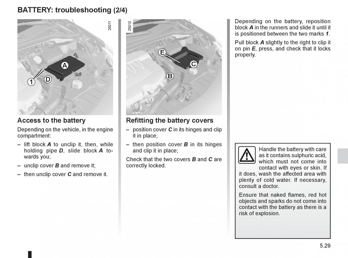 Renault Clio III 3 owners manual / page 217