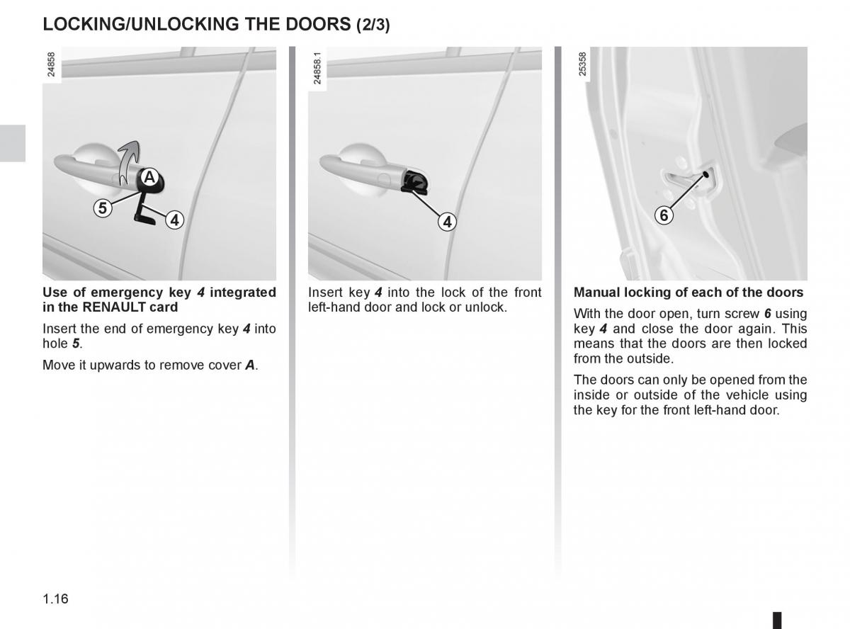 Renault Clio III 3 owners manual / page 22