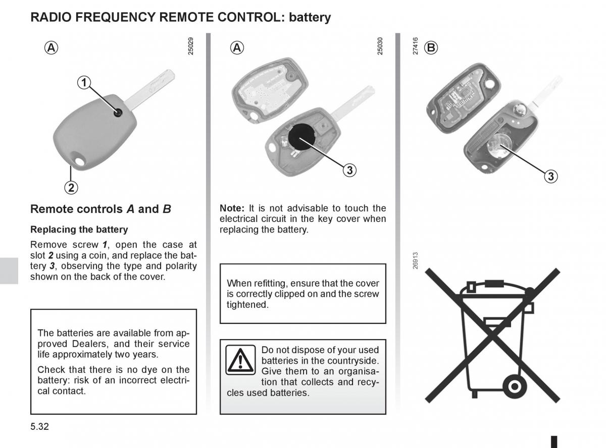 Renault Clio III 3 owners manual / page 220