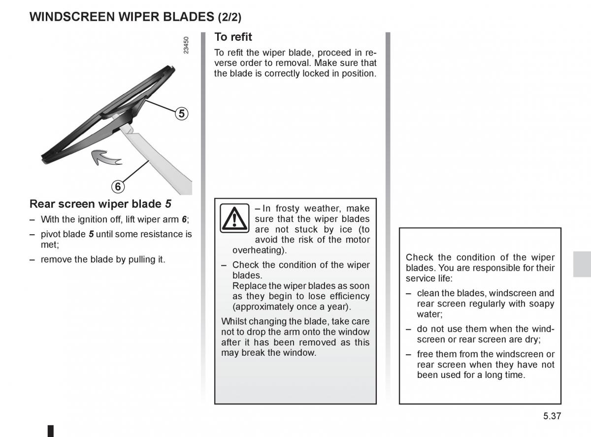 Renault Clio III 3 owners manual / page 225