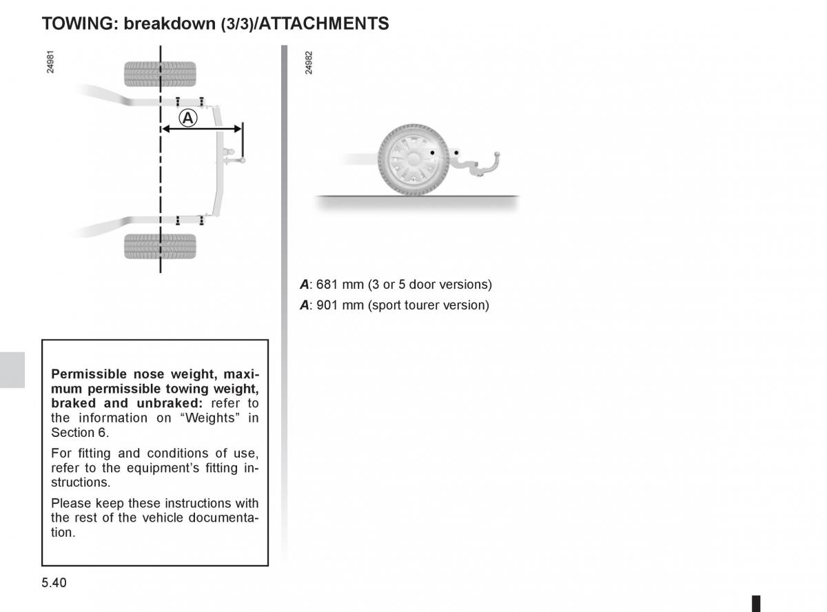 Renault Clio III 3 owners manual / page 228