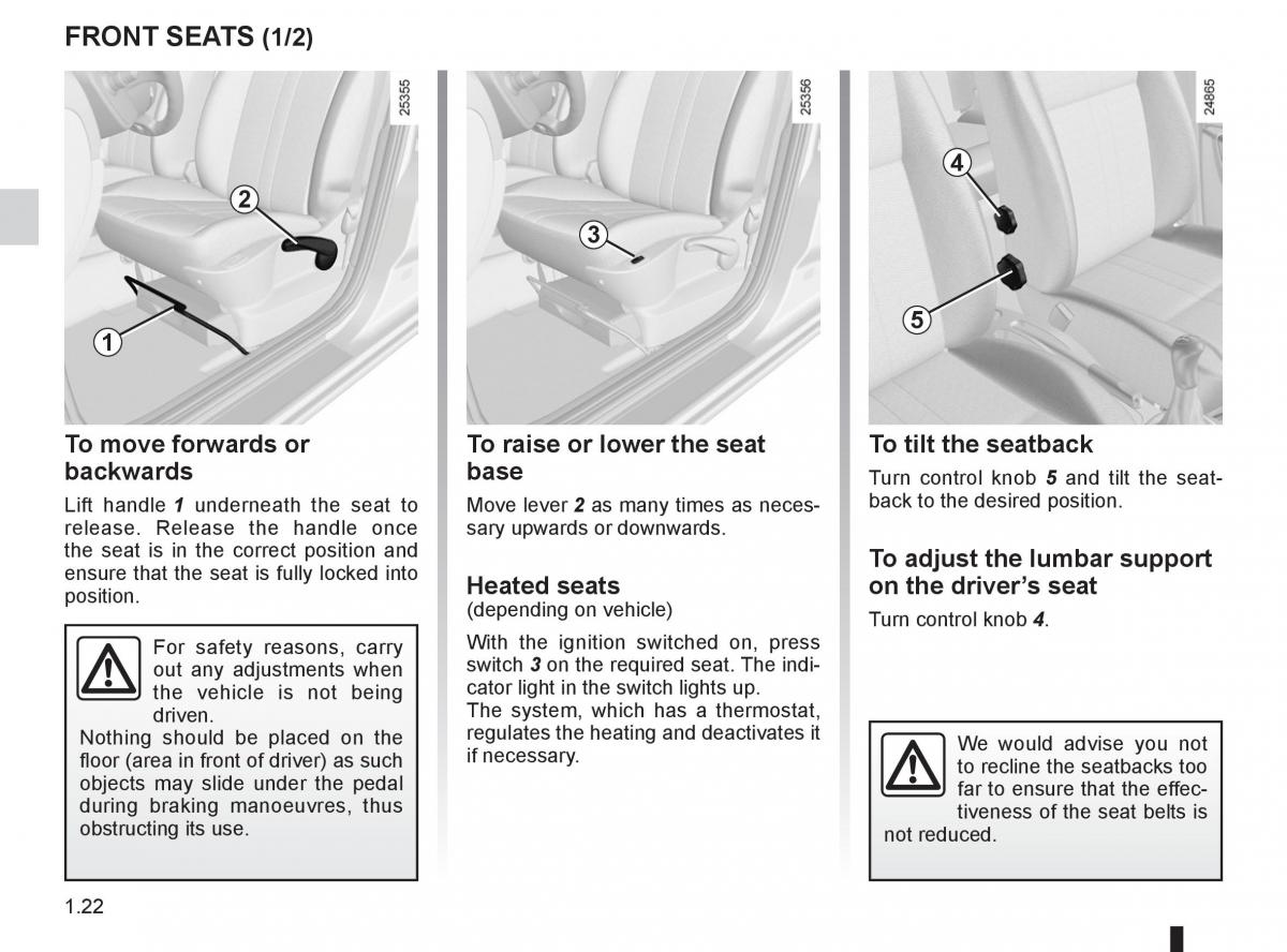 Renault Clio III 3 owners manual / page 28