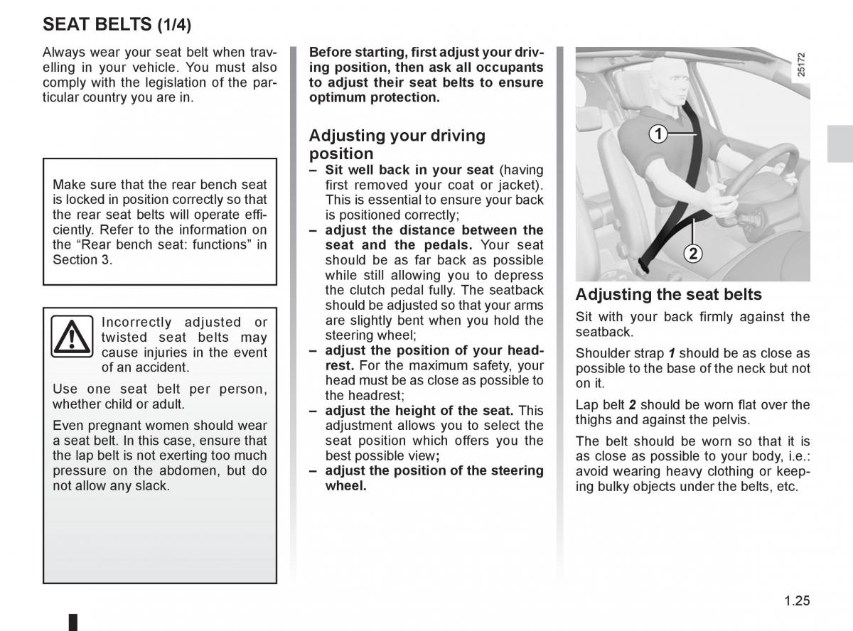 Renault Clio III 3 owners manual / page 31